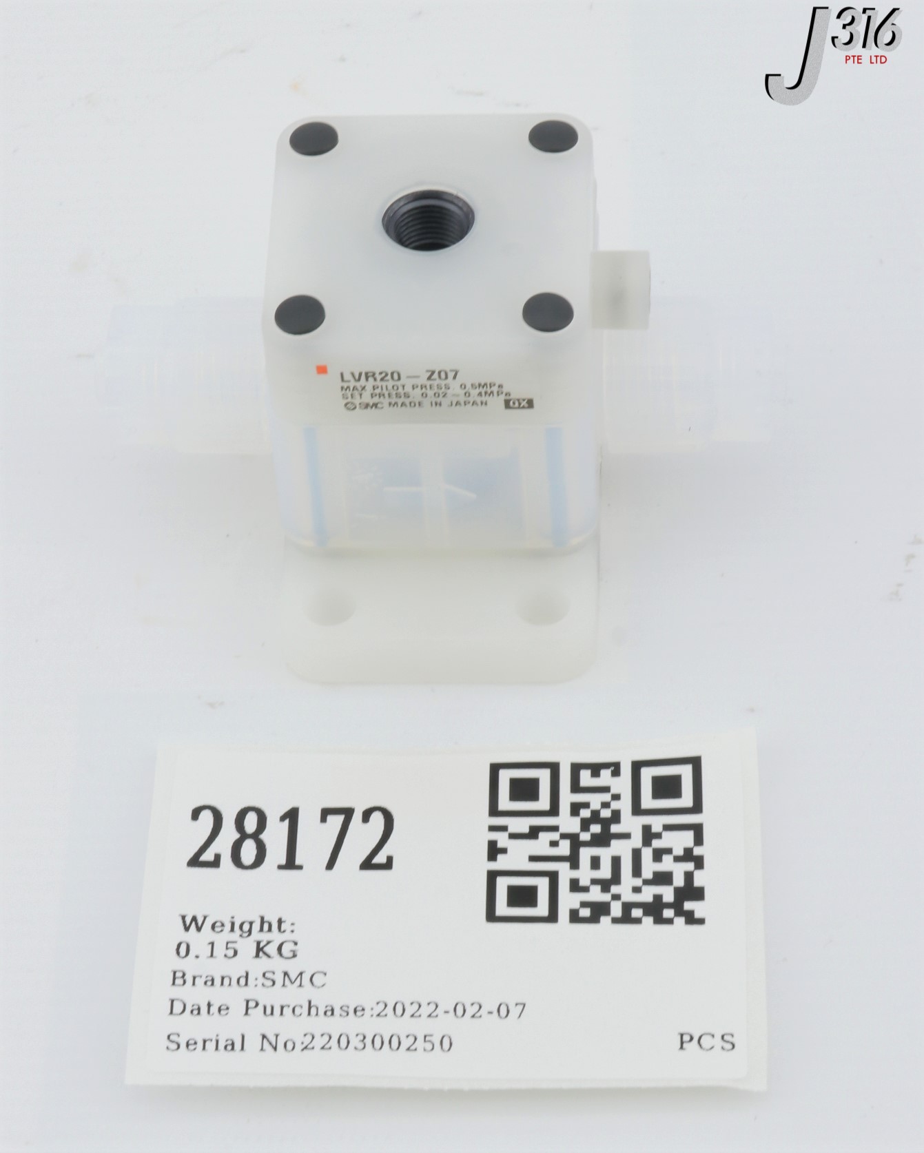 【SOLD OUT】 28172 SMC REGULATOR VALVE LVR20-Z07 | eBay